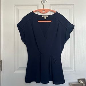 Navy Blue Blouse